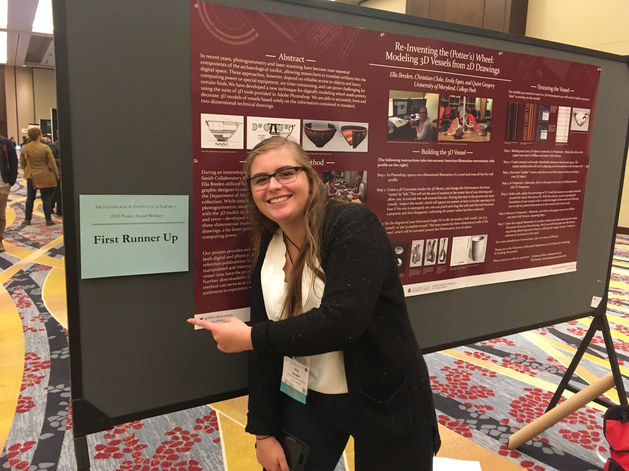 Ella Breden shines in poster presentation at Archaeological Institute of America
