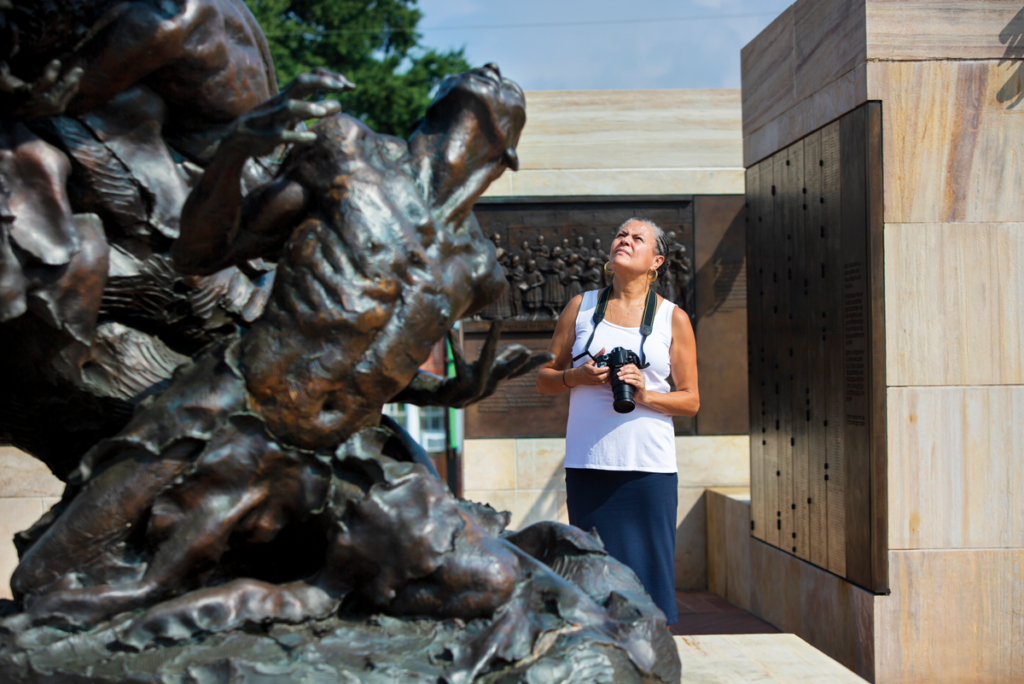 Professor Emerita Renée Ater's work on contemporary monuments and memorials to slavery featured in current Terp Magazine