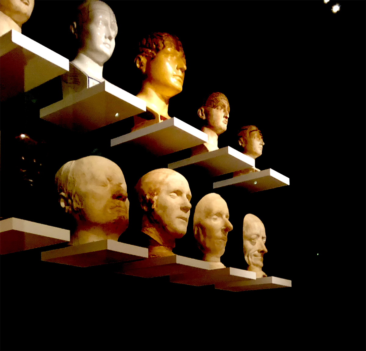 A collection of death masks
