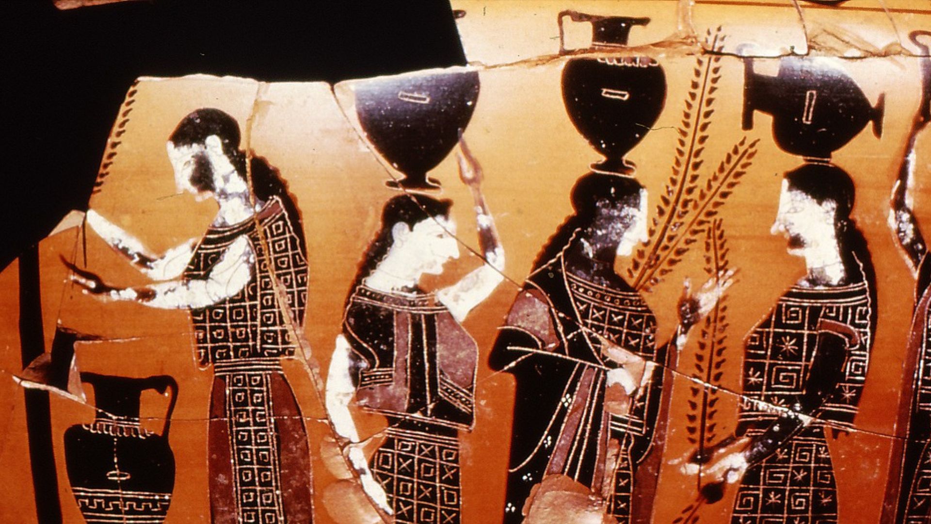 Women at a Greek fountainhouse