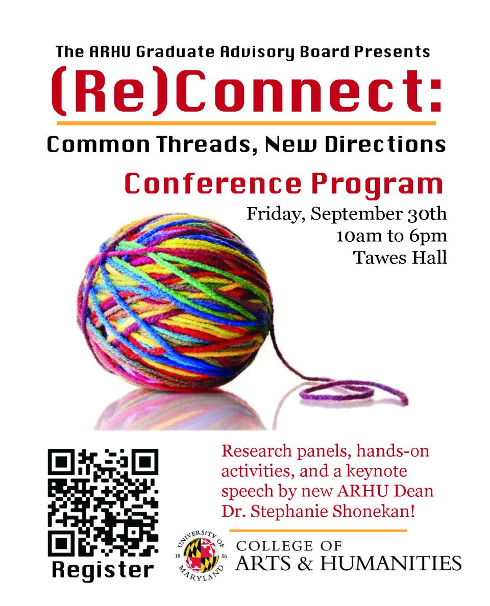 (Re)Connect conference flyer page 1 (with registration code)