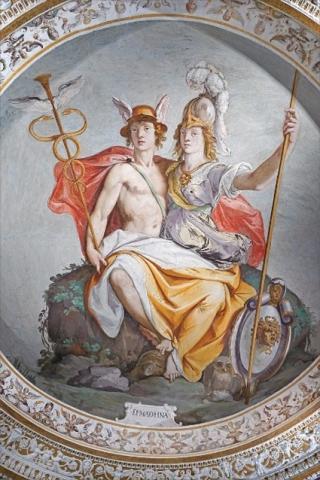 La pièce d'Hermathena (Palais Farnese, Caprarola, Italie)