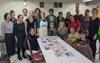 Fresco workshop in the Department of Art History and Archaeology